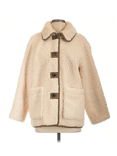 Pre-owned Jcrew Coat In Ivory