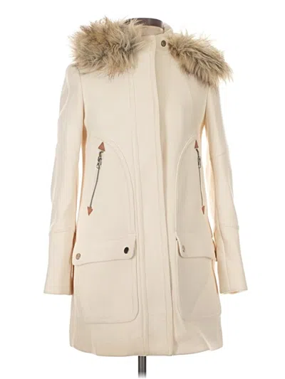 Pre-owned Jcrew Coat In Ivory