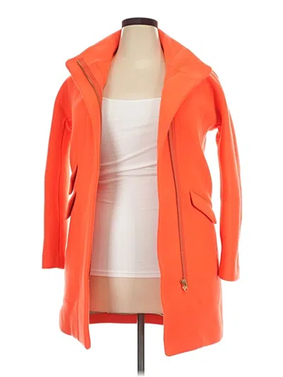 Pre-owned Jcrew Coat In Orange