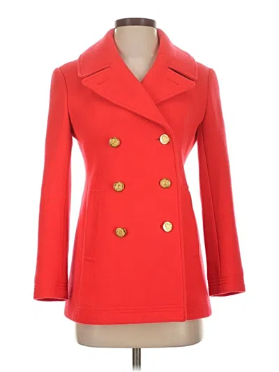 Pre-owned Jcrew Coat In Red