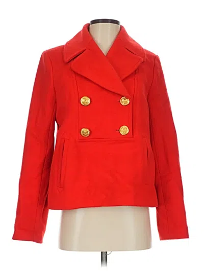 Pre-owned Jcrew Coat In Red