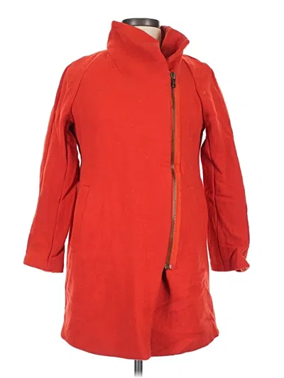 Pre-owned Jcrew Coat In Red