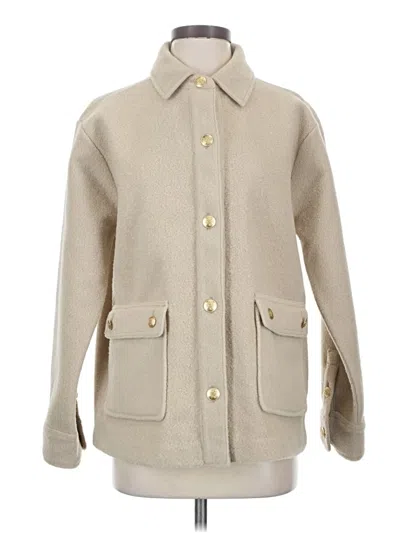 Pre-owned Jcrew Coat In Tan