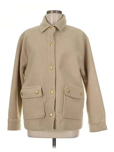 Pre-owned Jcrew Coat In Tan