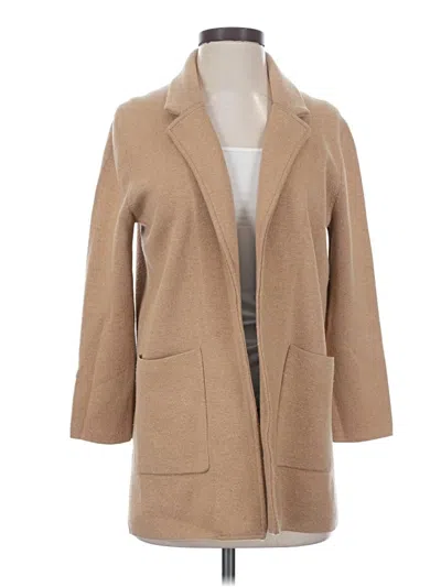 Pre-owned Jcrew Coat In Tan