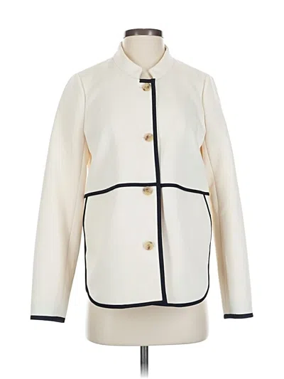 Pre-owned Jcrew Coat In White