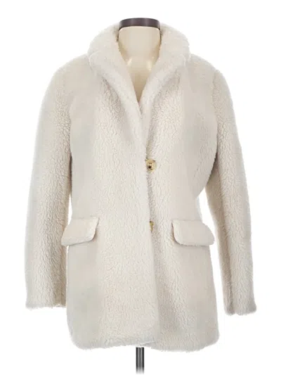 Pre-owned Jcrew Coat In White