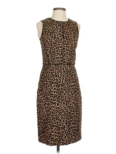 Pre-owned Jcrew Cocktail Dress In Brown