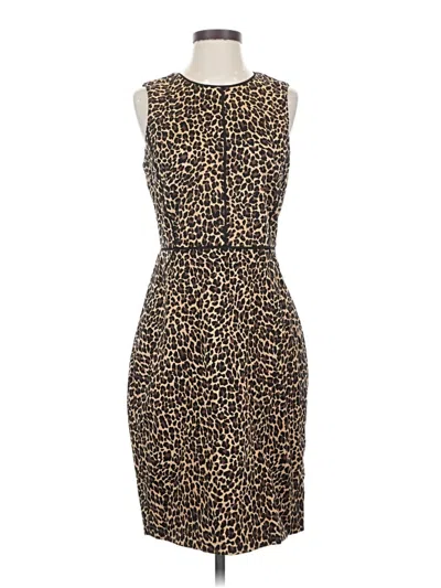 Pre-owned Jcrew Cocktail Dress In Brown