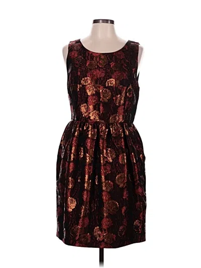 Pre-owned Jcrew Cocktail Dress In Burgundy