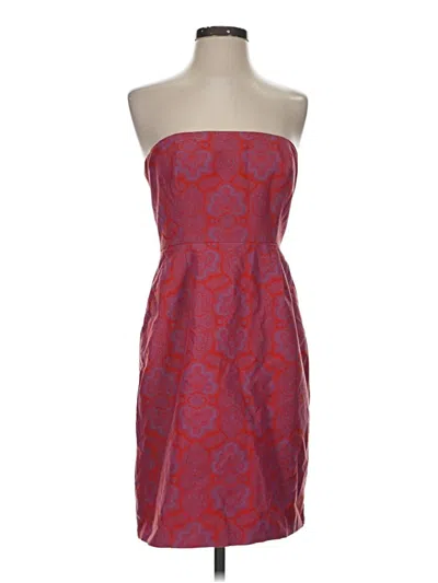 Pre-owned Jcrew Cocktail Dress In Burgundy