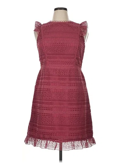 Pre-owned Jcrew Cocktail Dress In Burgundy