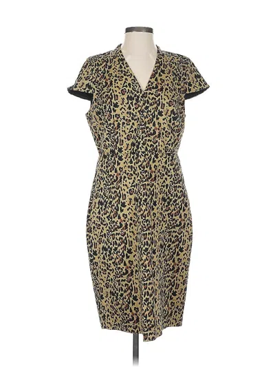 Pre-owned Jcrew Cocktail Dress In Gold