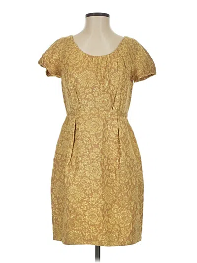 Pre-owned Jcrew Cocktail Dress In Gold