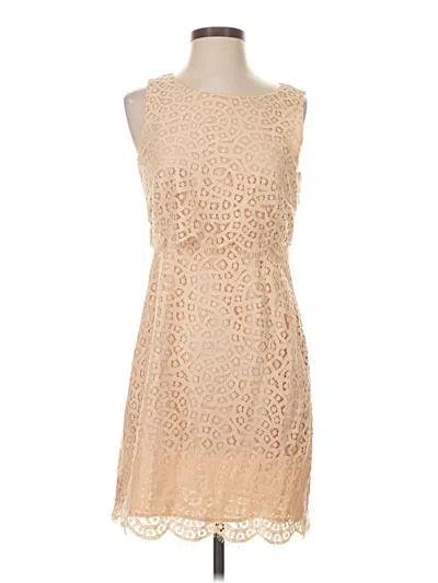 Pre-owned Jcrew Cocktail Dress In Tan
