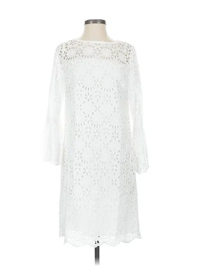 Pre-owned Jcrew Cocktail Dress In White