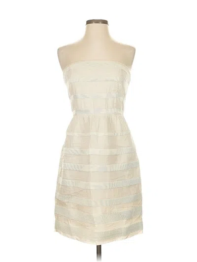 Pre-owned Jcrew Cocktail Dress In White