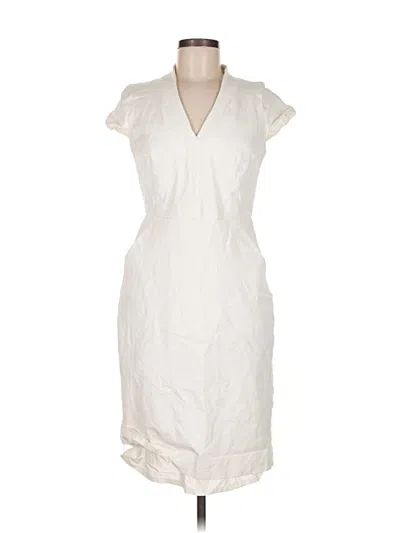 Pre-owned Jcrew Cocktail Dress In White
