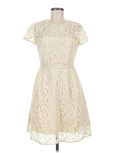 Pre-owned Jcrew Cocktail Dress In White