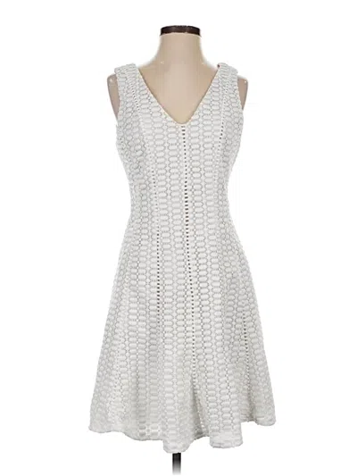 Pre-owned Jcrew Cocktail Dress In White