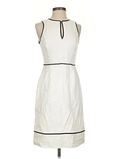 Pre-owned Jcrew Cocktail Dress In White