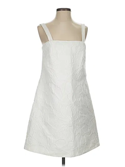Pre-owned Jcrew Cocktail Dress In White
