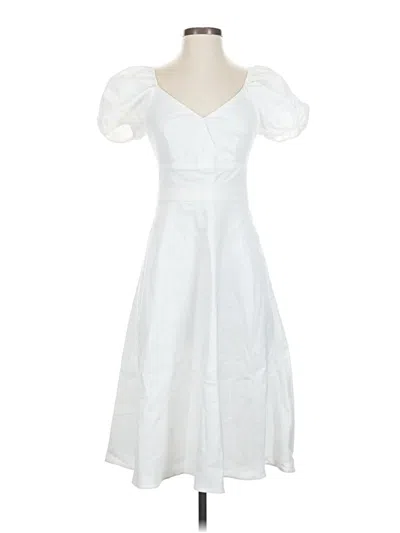 Pre-owned Jcrew Cocktail Dress In White