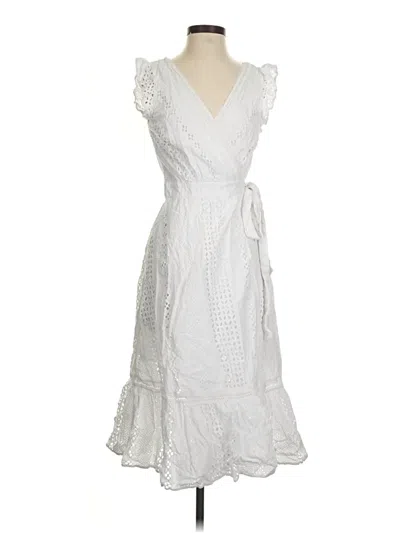 Pre-owned Jcrew Cocktail Dress In White
