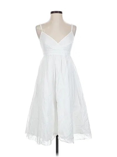 Pre-owned Jcrew Cocktail Dress In White