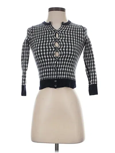 Pre-owned J.crew Collection 3/4 Sleeve Blouse In Black