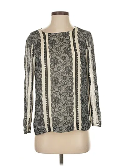 Pre-owned J.crew Collection 3/4 Sleeve T-shirt In White