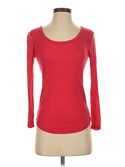 Pre-owned J.crew Collection 3/4 Sleeve T-shirt In Red