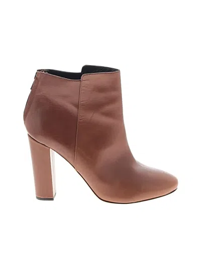 Pre-owned J.crew Collection Ankle Boots In Brown