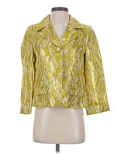 Pre-owned J.crew Collection Blazer Jacket In Gold