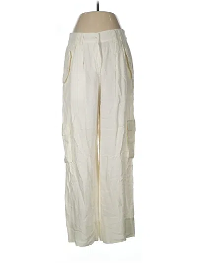 Pre-owned J.crew Collection Cargo Pants In Ivory