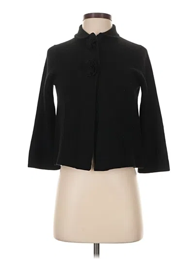 Pre-owned J.crew Collection Cashmere Cardigan Sweater In Black