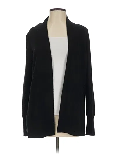 Pre-owned J.crew Collection Cashmere Cardigan Sweater In Black