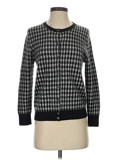 Pre-owned J.crew Collection Cashmere Cardigan Sweater In Black