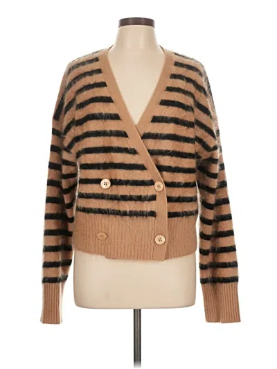 Pre-owned J.crew Collection Cashmere Cardigan Sweater In Brown