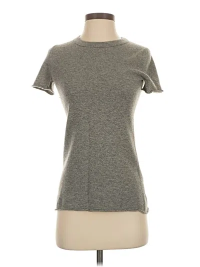 Pre-owned J.crew Collection Cashmere Cardigan Sweater In Gray