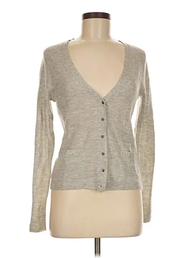 Pre-owned J.crew Collection Cashmere Cardigan Sweater In Gray