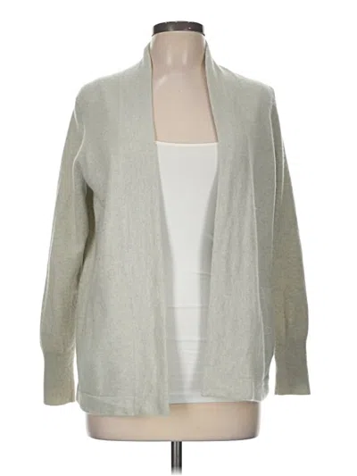 Pre-owned J.crew Collection Cashmere Cardigan Sweater In Gray