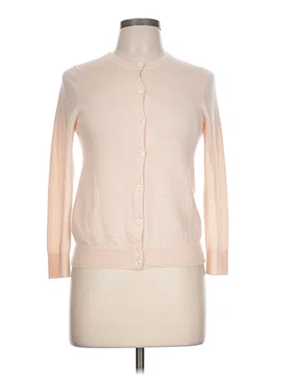 Pre-owned J.crew Collection Cashmere Cardigan Sweater In Tan