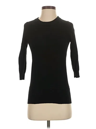 Pre-owned J.crew Collection Cashmere Pullover Sweater In Black