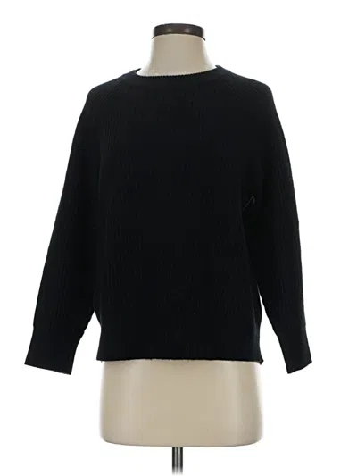 Pre-owned J.crew Collection Cashmere Pullover Sweater In Black