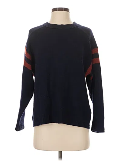 Pre-owned J.crew Collection Cashmere Pullover Sweater In Blue