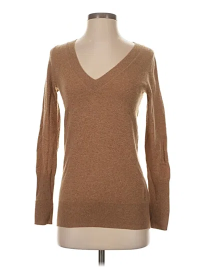 Pre-owned J.crew Collection Cashmere Pullover Sweater In Brown