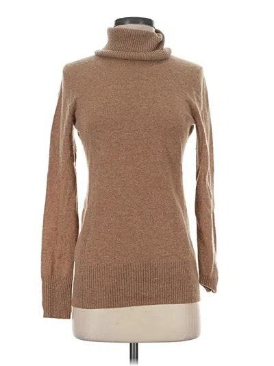 Pre-owned J.crew Collection Cashmere Pullover Sweater In Brown