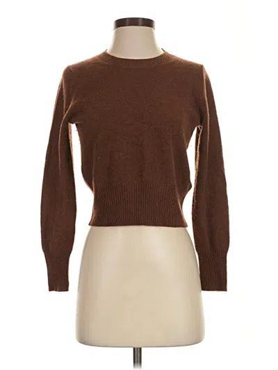 Pre-owned J.crew Collection Cashmere Pullover Sweater In Brown