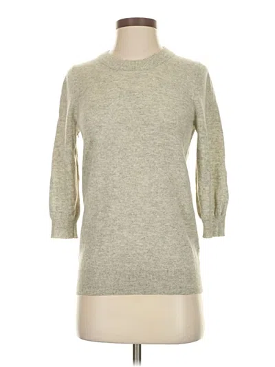 Pre-owned J.crew Collection Cashmere Pullover Sweater In Gray